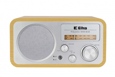 MEWA Odbiornik radiowy w drewnianej obudowie model 3388 srebrny
