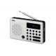 PLISZKA Radio z cyfrowym strojeniem MP3 USB microSD model 211 biały