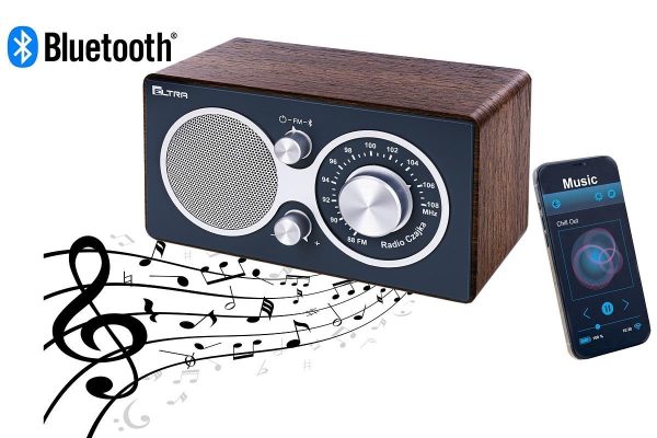 CZAJKA BLUETOOTH RADIO W DREWNIANEJ OBUDOWIE